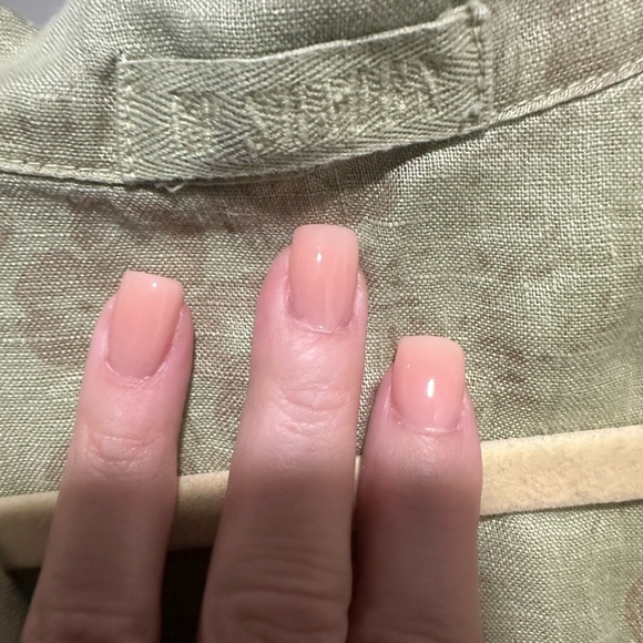 CP Shades Sage Green Beige Floral 100% Linen Tunic Dress size M - Picture 6 of 7